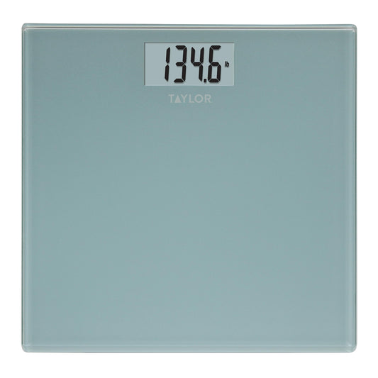 Taylor Digital Bathroom Scale, Bath Scale for Body Weight, Large Readout Display and Instant-on Auto Zero Technology, 400 lb. Capacity, Blue