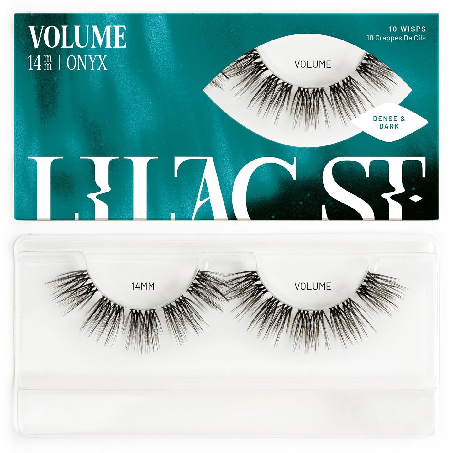 Lilac St - Volume Dramatic Faux Eyelash Clusters (14mm) - Dense & Distinctive Look - DIY Lash Extension Wisps - Lightweight & Lifelike - Lasts 10 Days
