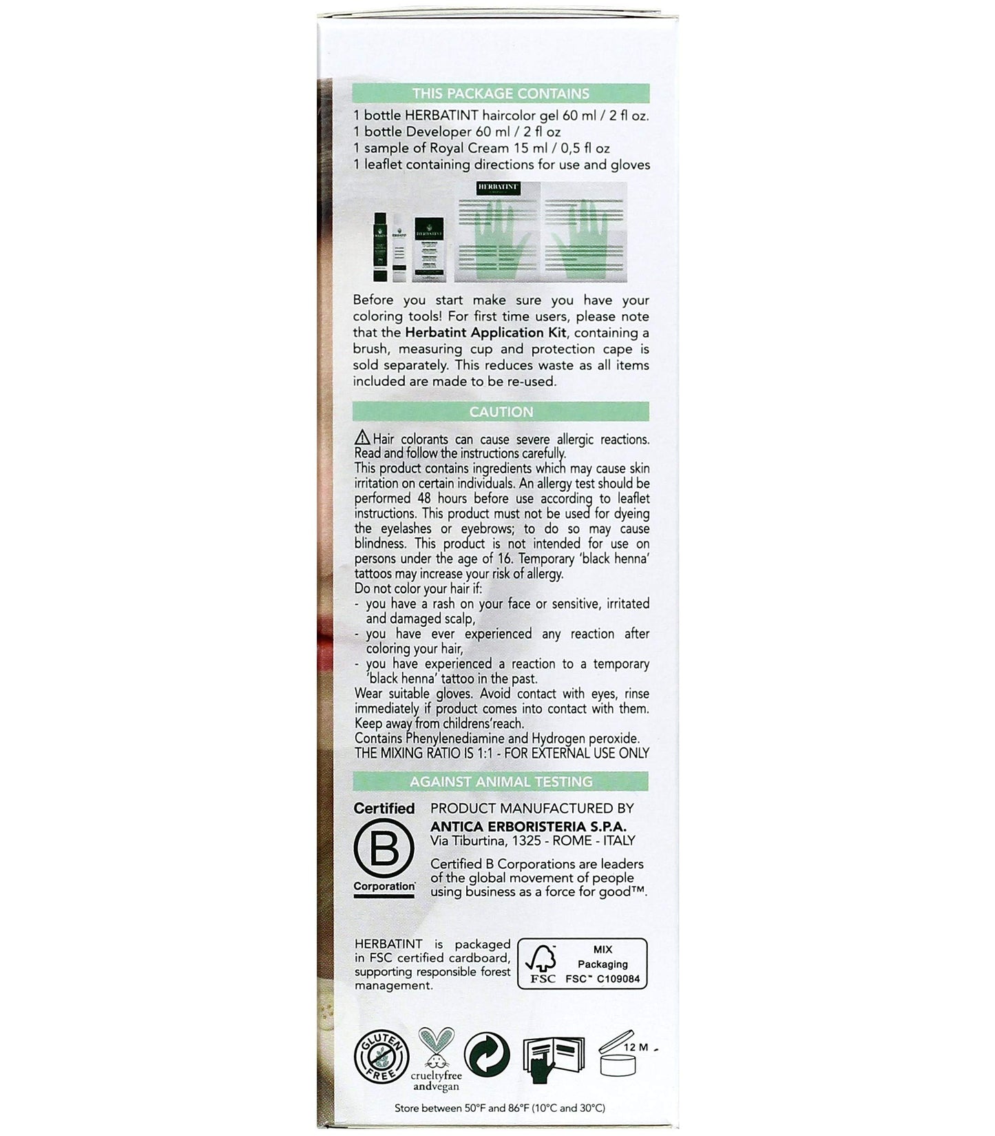 Herbatint Permanent Herbal Haircolour Gel 8N Light Blonde - 135 ml