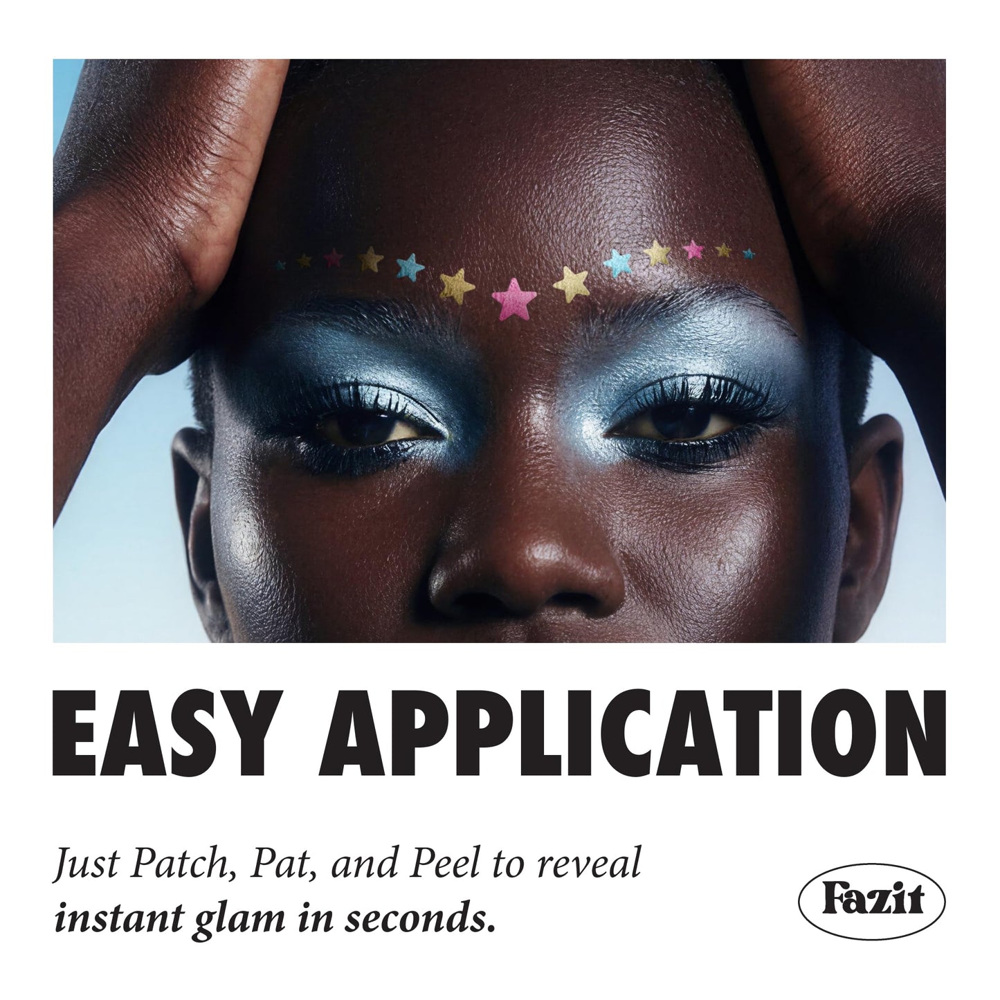 Fazit Makeup Patches - Sunset Strip Speckles - Glow Up Make-Up Patches - Cute Glitter Makeup Accessories for Women - Cosmetic Glitter for Face