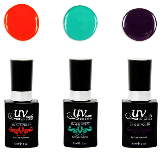 UV-Nails Rhea Set of 3 UV or LED gel polish Beauty & Personal Care UV-NAILS