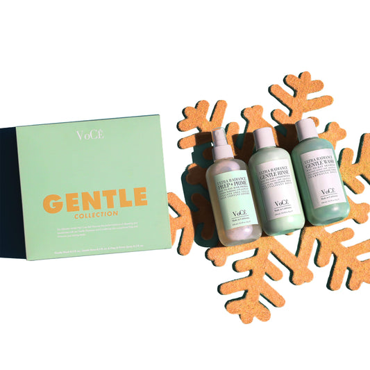 VoCÊ Haircare Gentle Collection Gift Set | Ultra Radiance Shampoo, Conditioner & Prep + Prime Spray | Vegan, Cruelty-Free Haircare for Soft, Shiny