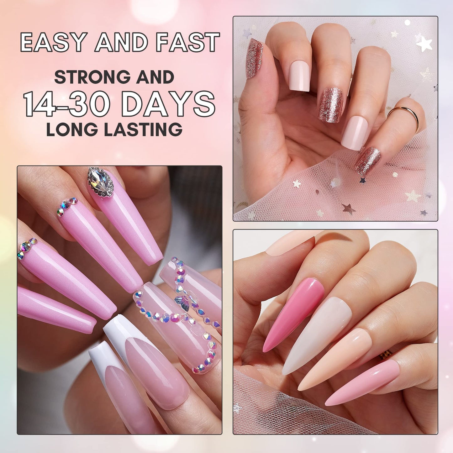 Makartt Super Strong Nail Glue for Press Ons: 100PCS Bulk Long Lasting Professional Adhesive for Fake Nail Tips,Strong, Quick Air Dry Glue 0.07oz Beauty and Personal Care Makartt