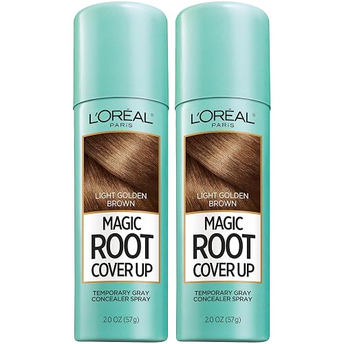 L'Oreal Paris Magic Root Cover Up Gray Hair Spray, 100% Gray Hair Coverage with Buildable, Lightweight, Transfer-Resistant, and Temporary Formula
