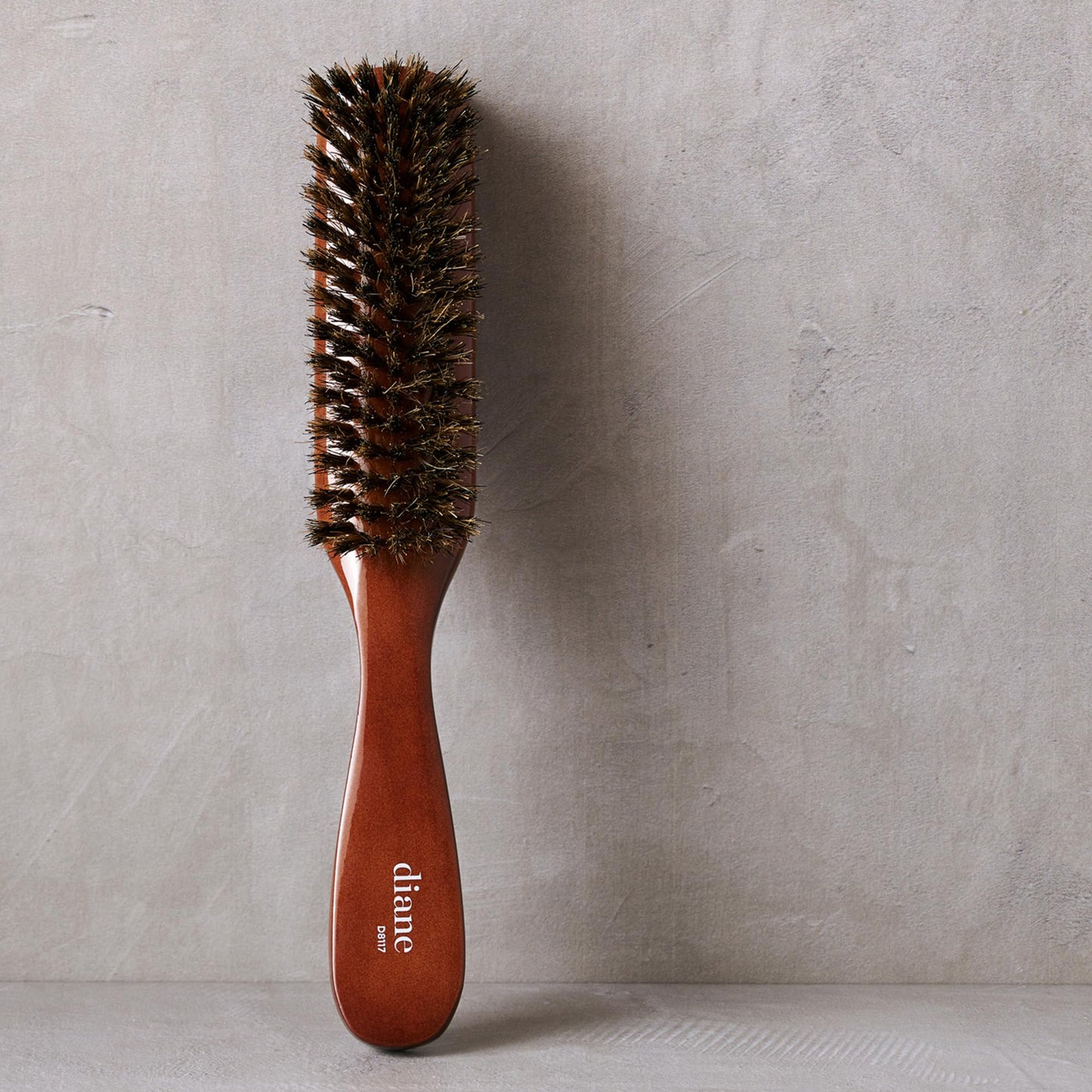 Diane Premium 100% Boar Bristle Styling Brush for Men and Barbers - Medium Bristles for Thick Coarse Hair - Use for Detangling, Smoothing, Wave