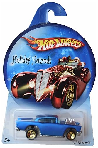 Hot Wheels '57 Chevy, [Blue] Holiday Hot Rods