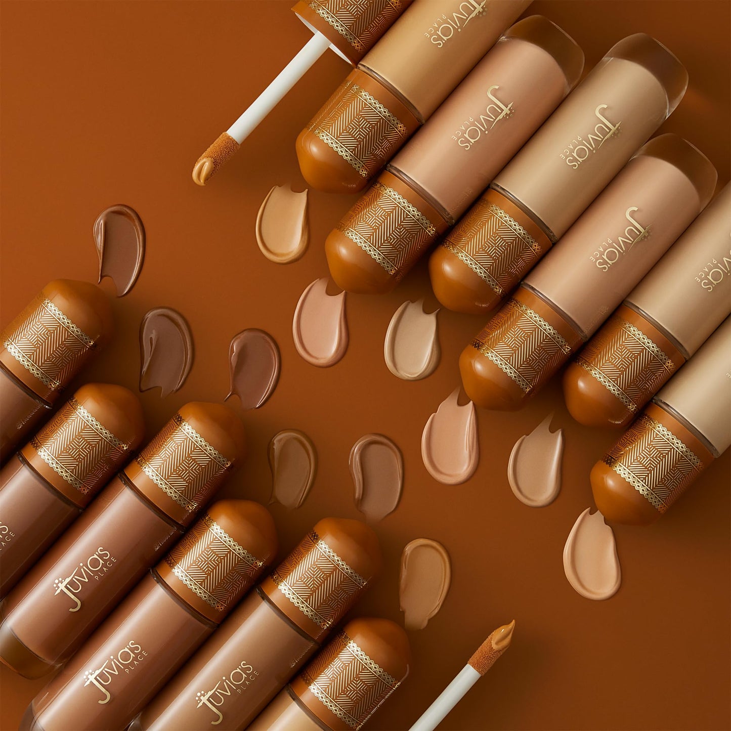 Juvia's Place I Am Magic Radiance Booster - Shade Dark 4 (Somalia) - Flawless Effect for Glam Makeup - Blurs, Smooths & Illuminates Complexion - Glow Activator with Buildable Low to Medium Coverage