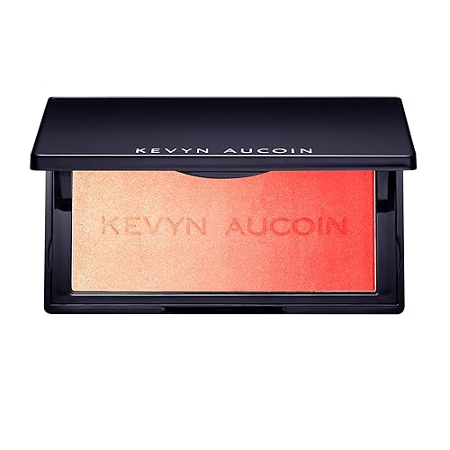 Kevyn Aucoin The Neo-Blush - Gradient Trio Richly-Pigmented, Lightweight Powder Cheek Blush & Highlighter Makeup Palette with Pearl, Satin, and Matte