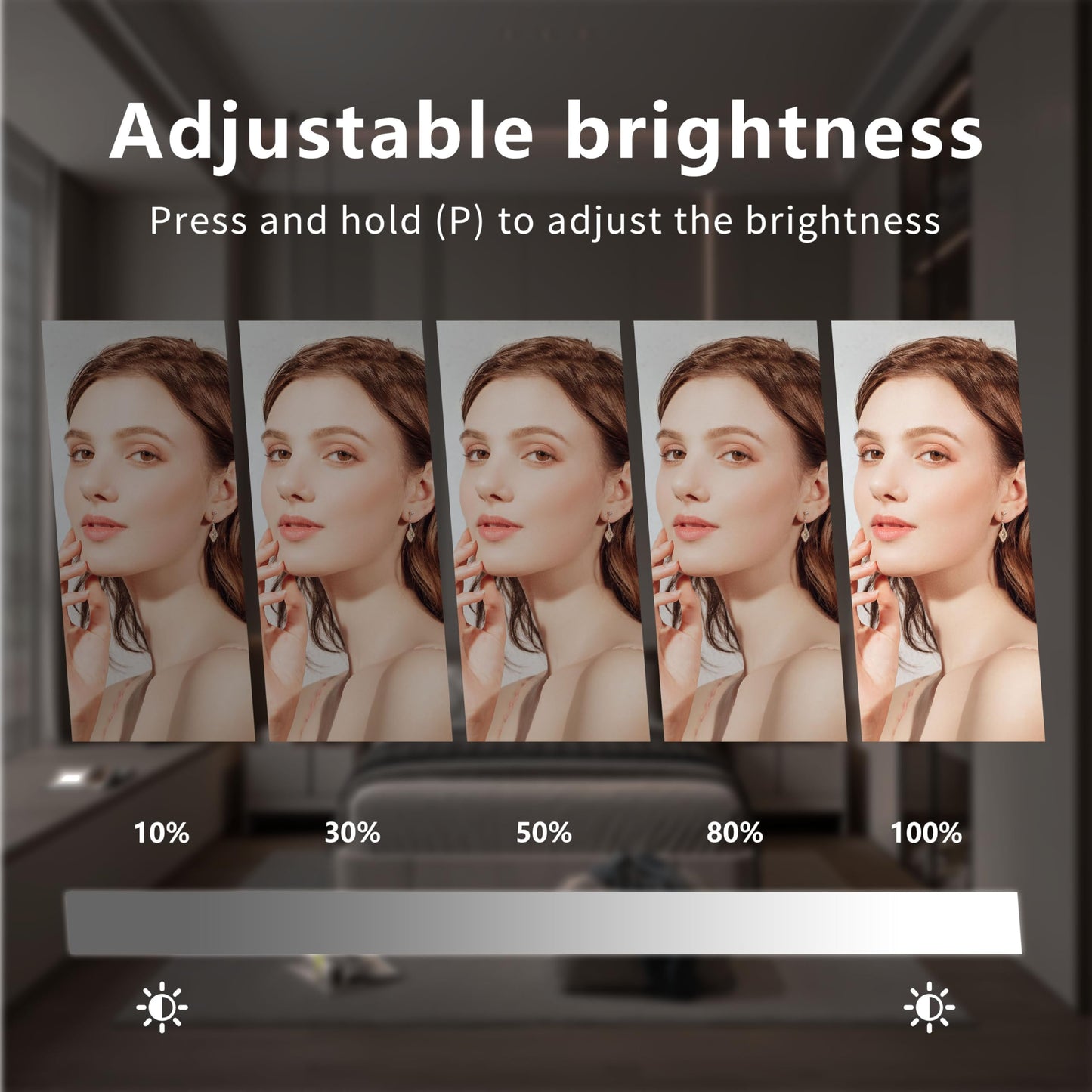 Acoolda Vanity Mirror with Lights, Hollywood Vanity Makeup Mirror with 9 Dimmable LED Bulbs, 3 Color Lighting Modes, Detachable 10X Magnification Beauty and Personal Care Acoolda