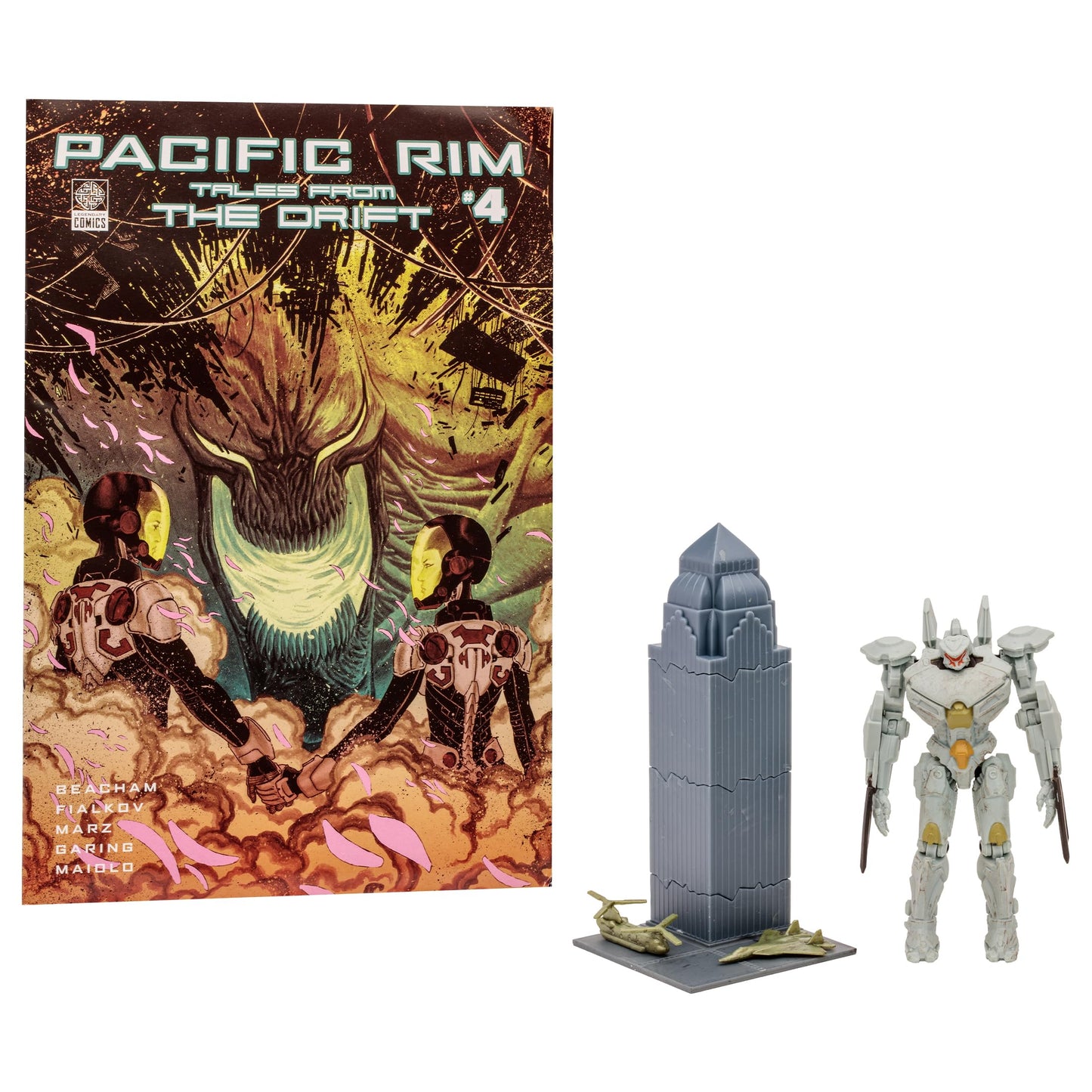 Pacific Rim McFarlane Toys Striker Eureka (Jaeger) 4" Scale Figure Playset with Comic