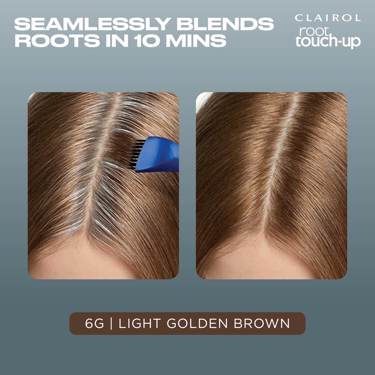 Clairol Root Touch-Up by Nice'n Easy Permanent Hair Dye, 6G Light Golden Brown Hair Color | 100% Gray Coverage | Easy Brush Application | Matches