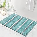 Home Weavers Glamour Collection 100% Polyester Microfiber Non-Slip Bath Rug,Extra Soft Microfiber Bedroom Shag Carpet with Anti-Slip…