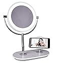 Ottlite Wireless Charging LED Makeup Mirror - Illuminated Magnifying Light with USB Port