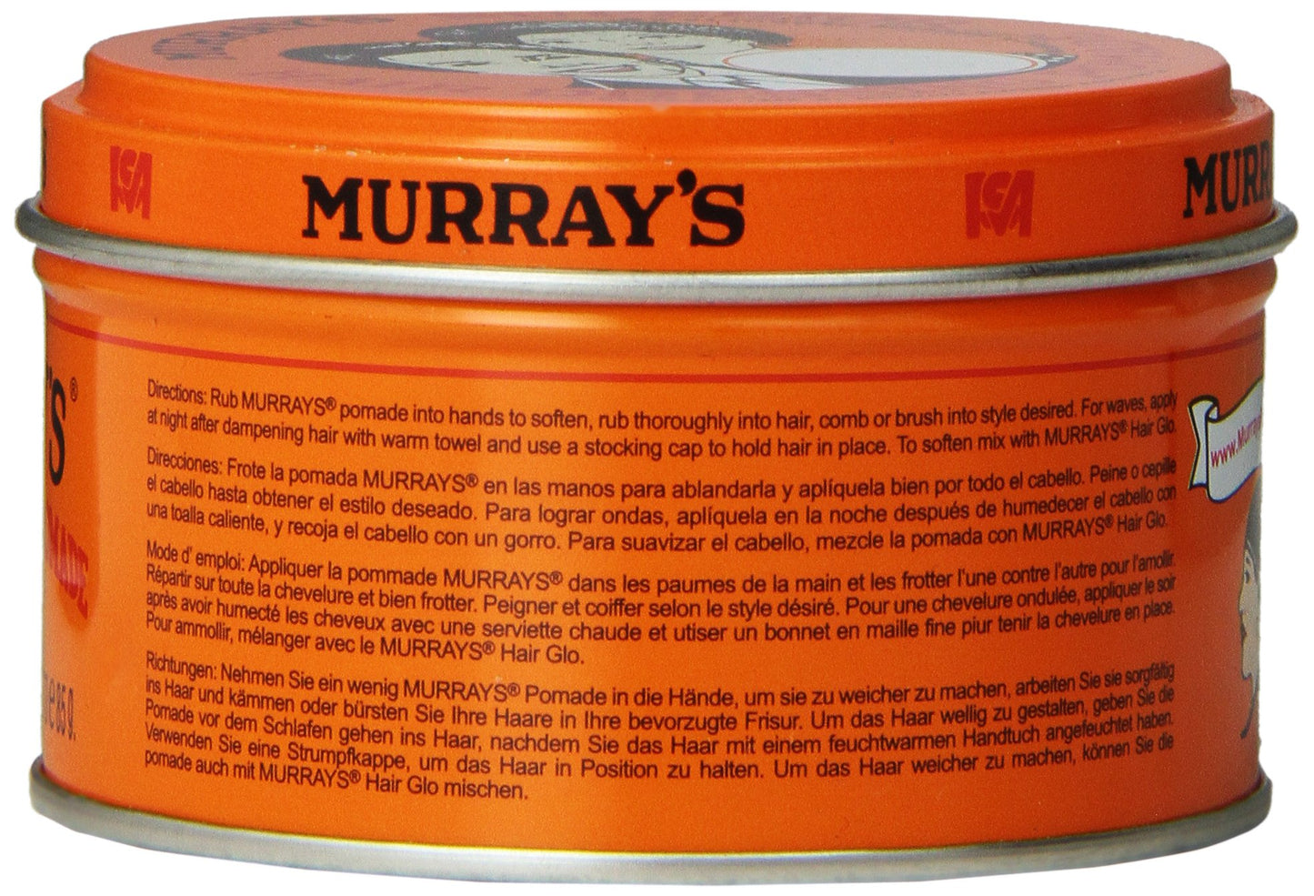 U/S Murrays Hair Pomade Size 3oz U/S Murrays Hair Pomade 3oz