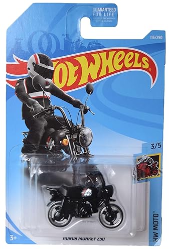 Hot Wheels Moto Series 3/5 Honda Monkey Z50 115/250, Black