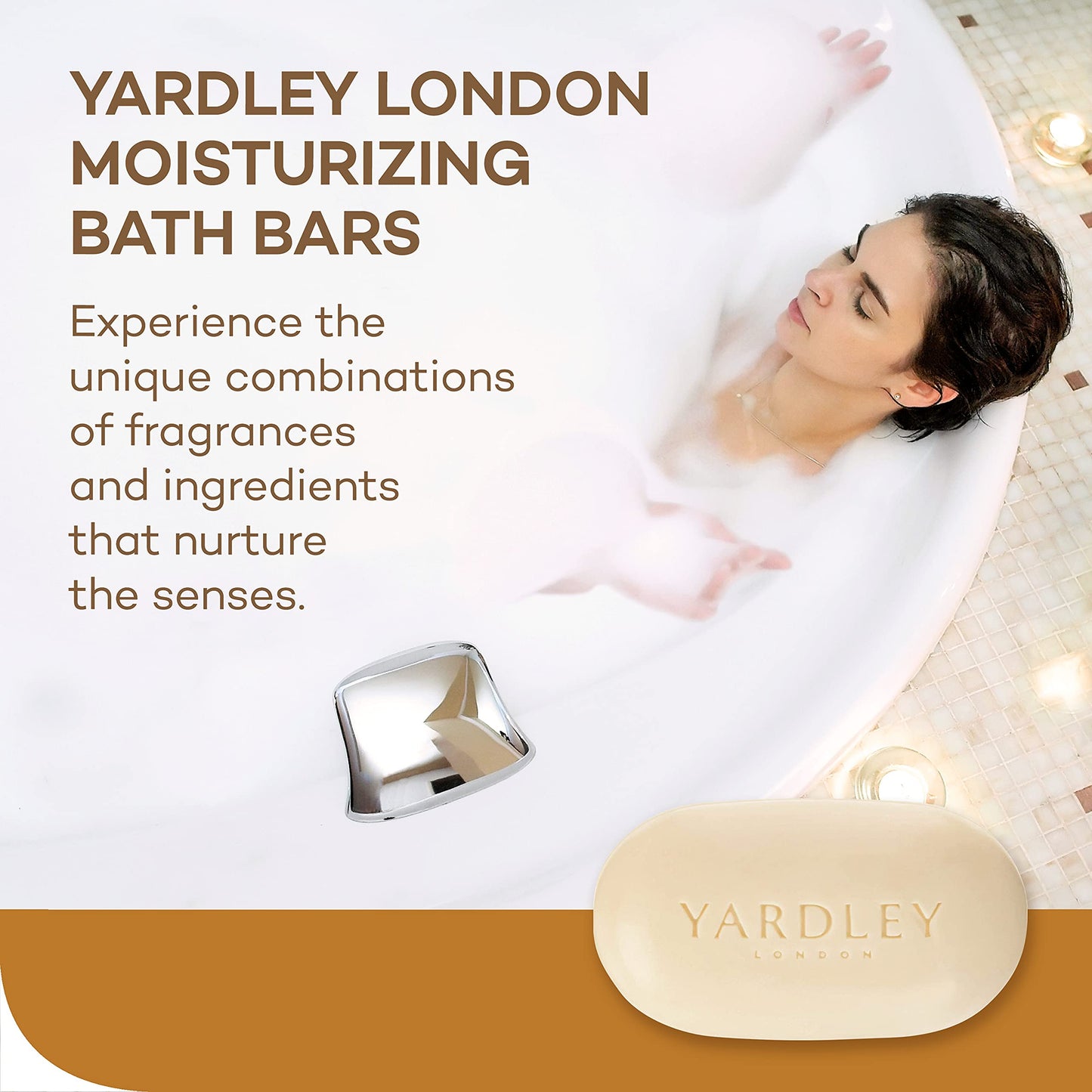 Yardley London Oatmeal and Naturally Moisturizing Bath Bar, Almond (Pack of 2)