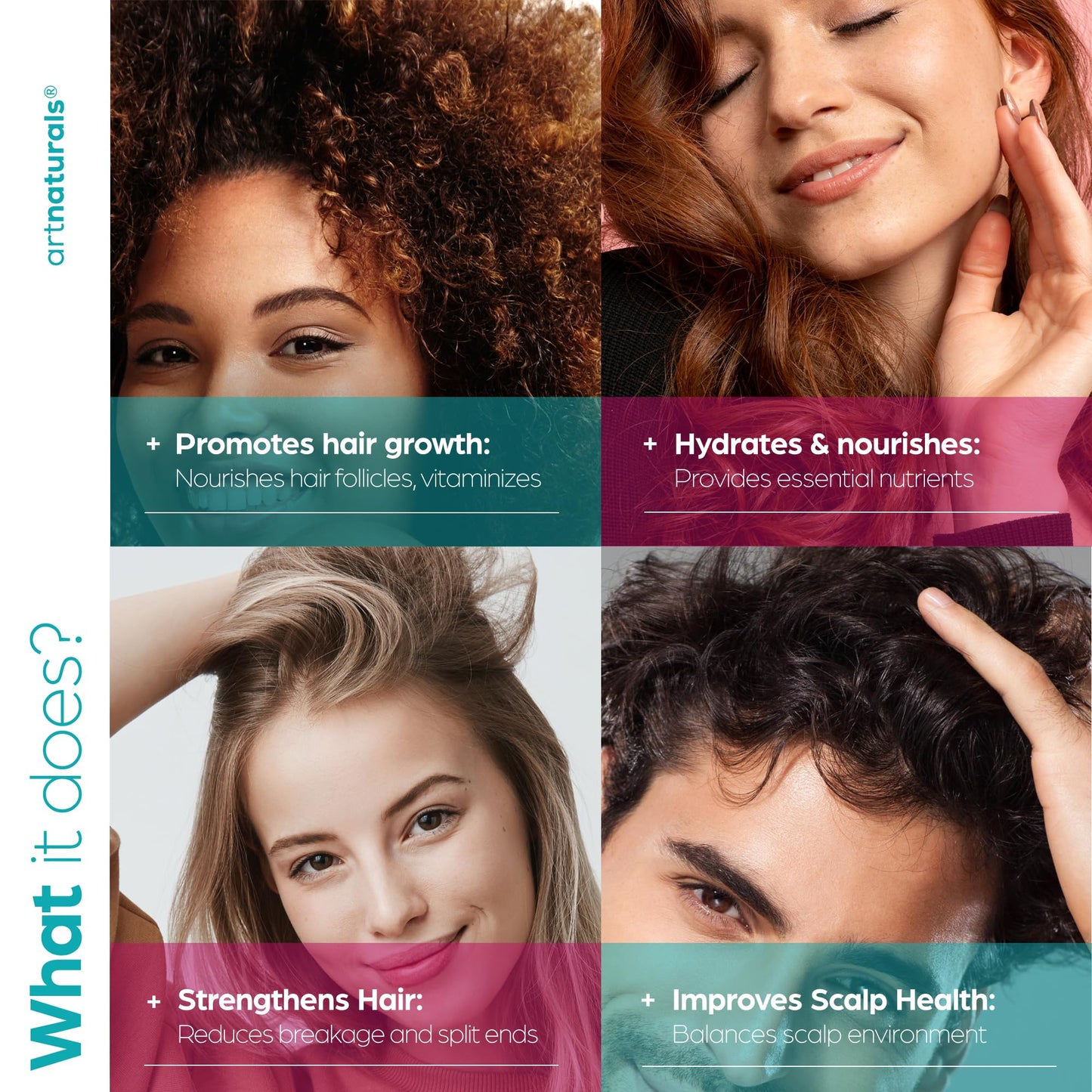 artnaturals Biotin Collagen Hair Oil 4.0oz - Growth Promoting Volumizing Formula - Reduce Hair Loss, Strengthens and Nourishes Hair - Controls Frizz