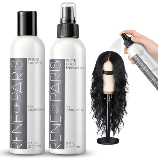 Rene of Paris Hair Care Kit Gently cleanses & Replenishes - 8 Fl Oz Bottles