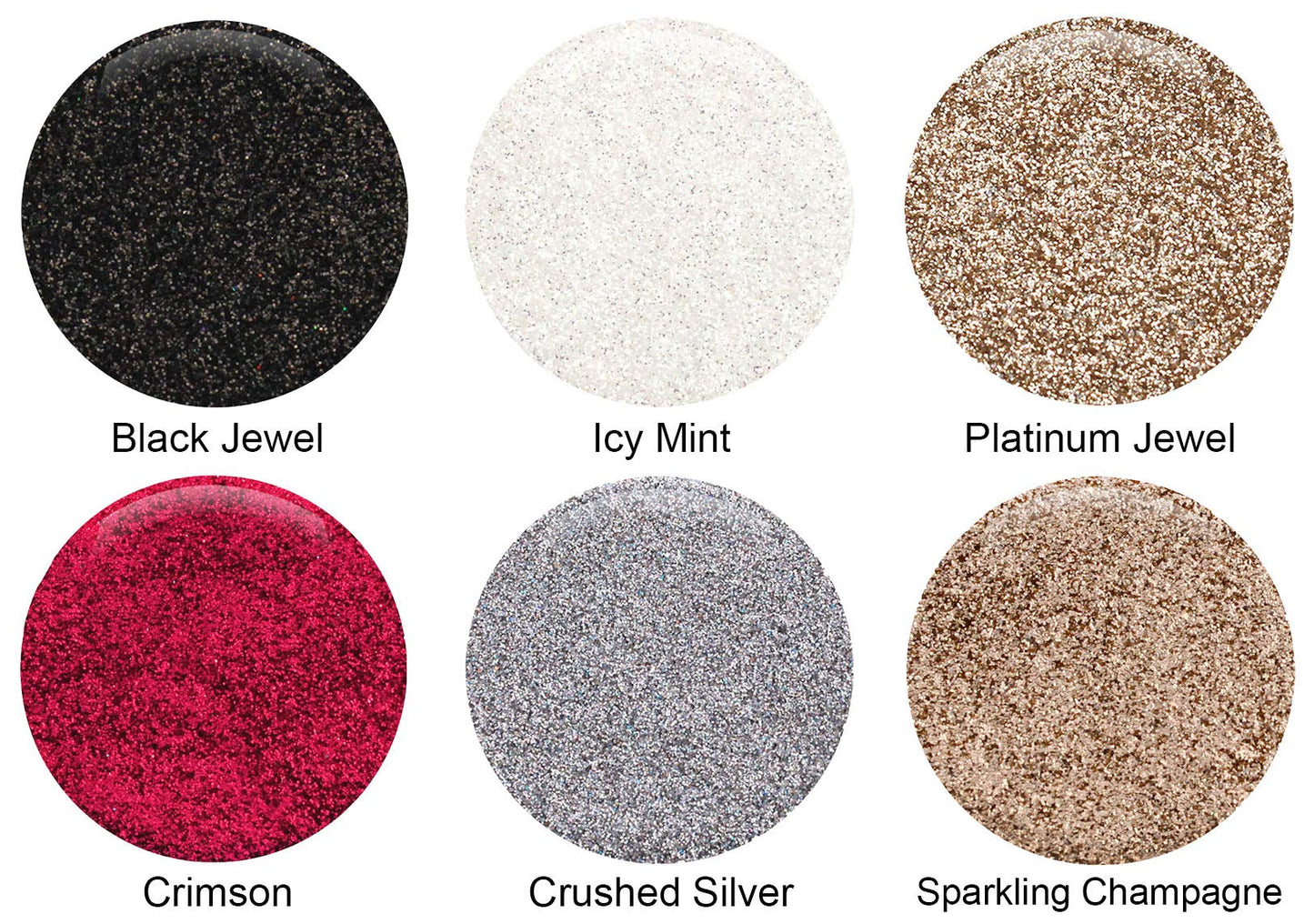 GLITTIES - Neutral Cosmetic Grade Glitter Powder Kit (6 Pk) - A Mix of Ultra Fine Glitter Powder Safe for Skin! Great for Makeup, Tattoos, Face, Lips
