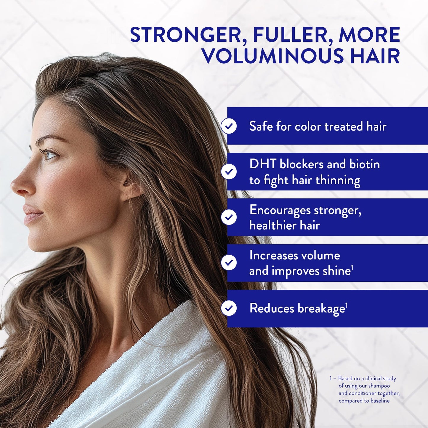 Routine Wellness 1 Liter Anti-Thinning Volumizing Shampoo and Conditioner Set for Thinning Hair & Hair Loss - Grow Your Confidence with Biotin & DHT