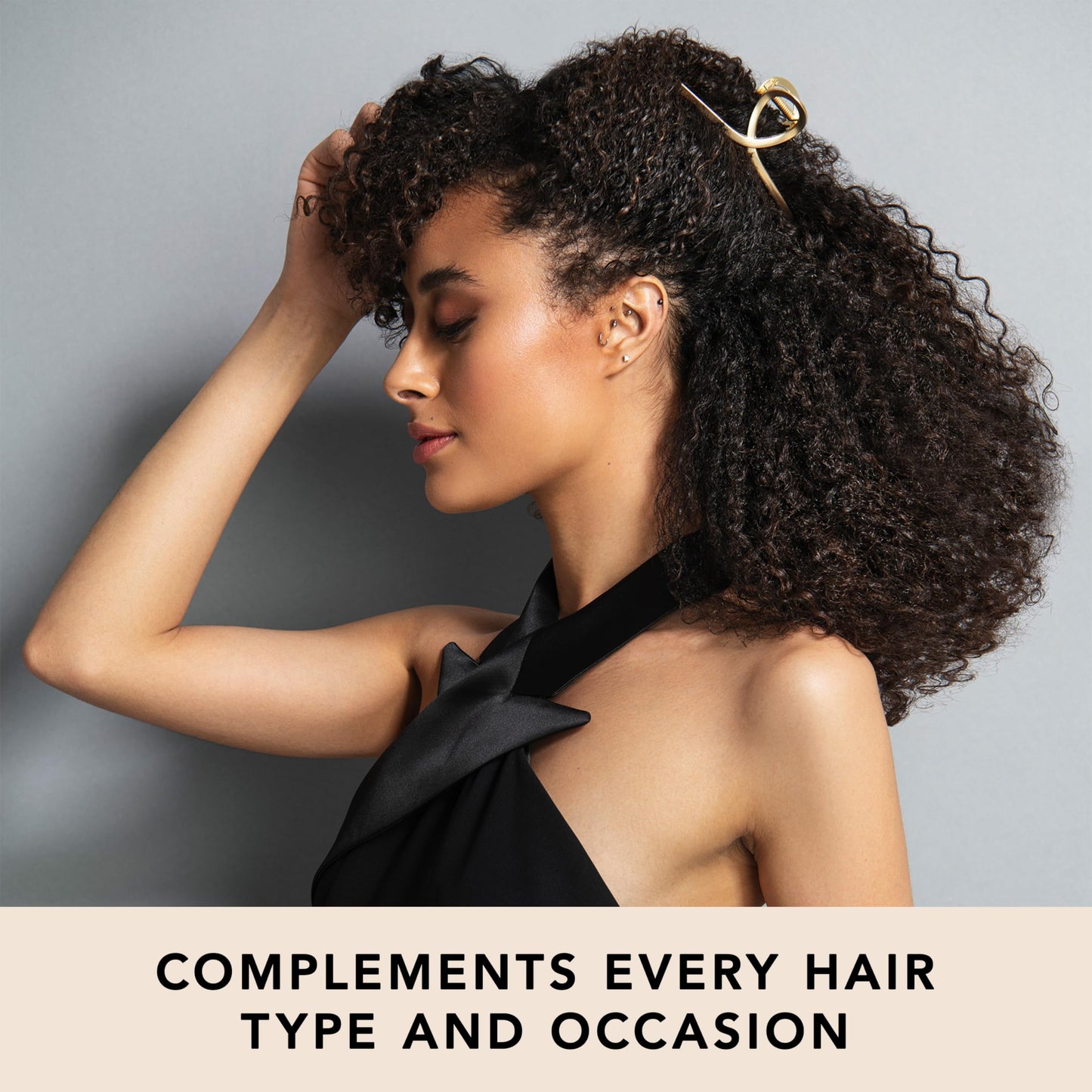 The Hair Edit French Twist Claw Clip - Chic Hair Clip for Women, Elegant Gold Metal Hair Clip, Ideal Gift For Women, Chic Up Dos and Half Up Styles