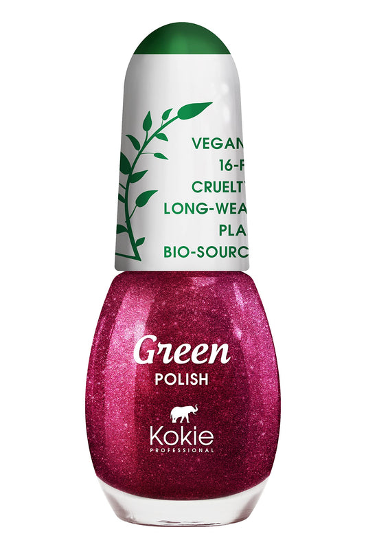 Kokie Cosmetics Vegan, Plant Based, Cruelty Free Nail Lacquer, Green Polish (Prima Donna GP47) Beauty & Personal Care Kokie