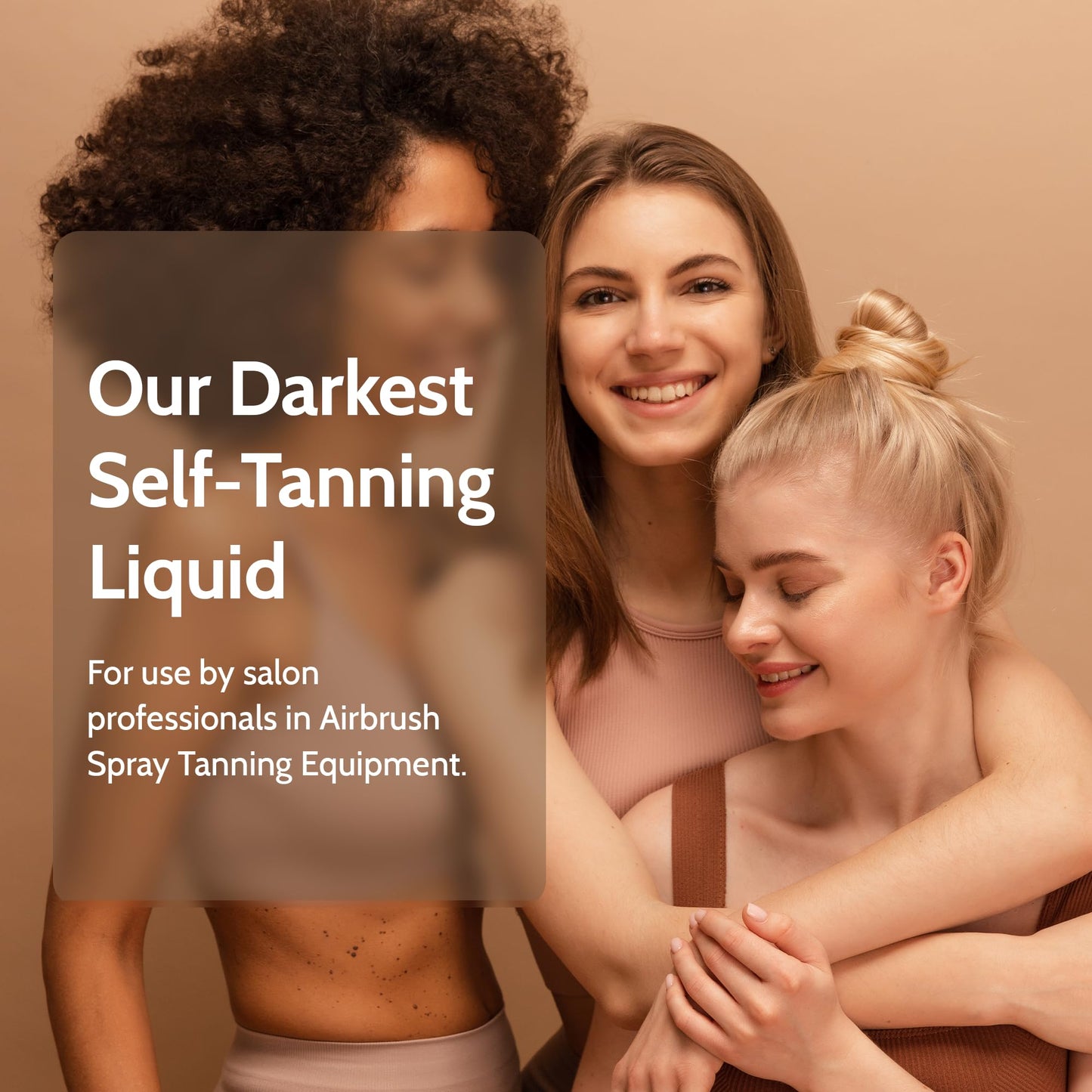 Fake Bake Darker Spray Tan Solution – Professional Sunless Self Tanner for Airbrush Machine, Long-Lasting Face & Body Bronzing Glow, 32 fl oz