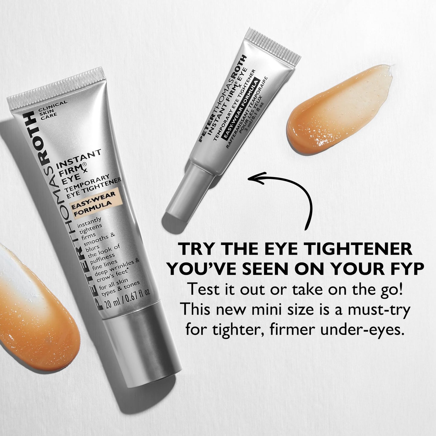Peter Thomas Roth | Trial-Size Instant FIRMx® Eye Temporary Eye Tightener Easy-Wear Formula | Viral Eye Tightener Cream for Under-Eye Bags & Wrinkles Beauty and Personal Care Peter Thomas Roth