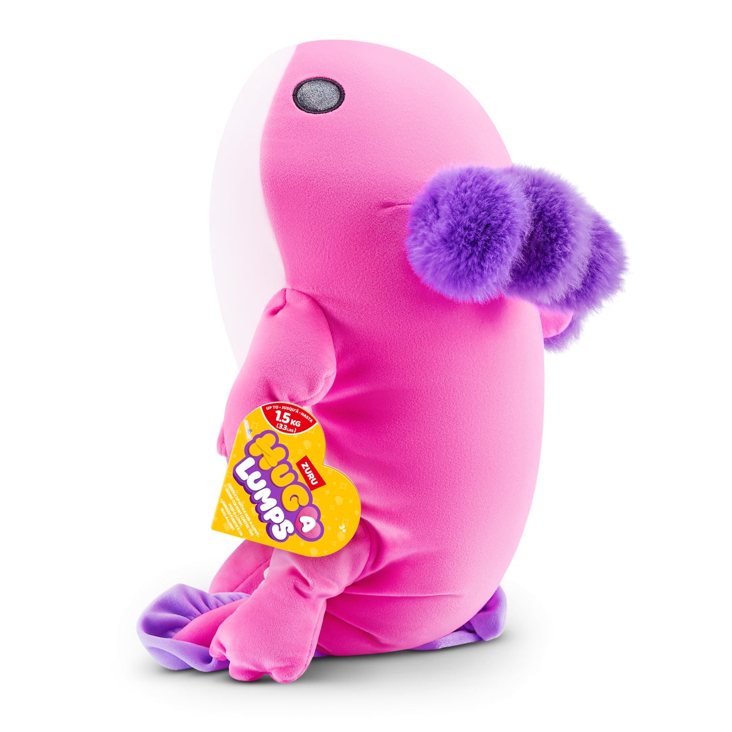 Hug-A-Lumps Axolotl Ally by ZURU, Medium, 3.3 lbs, Cuddly Squishy Weighted Plush, Sleeping Pillow Plush, Stuffed Animal (Axolotl)
