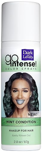 SoftSheen-Carson Go Intense Color Sprays, Hair Color Spray for Instant and Ultra-vibrant Color on Dark, Natural & Relaxed Hair, Mint Condition, 2