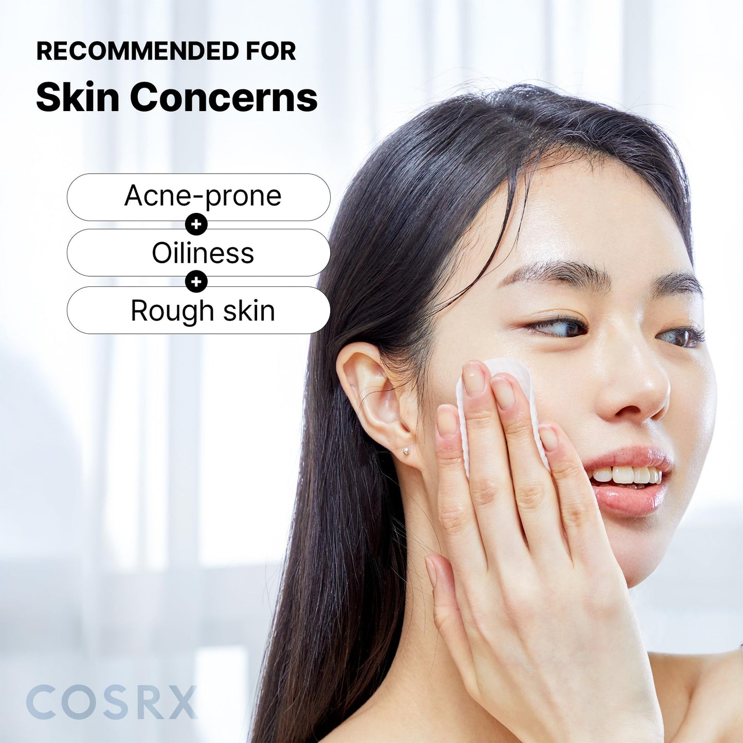 COSRX BHA Toner Pads, 70 Sheets, Exfoliating Pads for Dead Skin & Blackheads, Minimize Pores, Prevent Breakouts, Smooth Skin Texture, Korean Skin