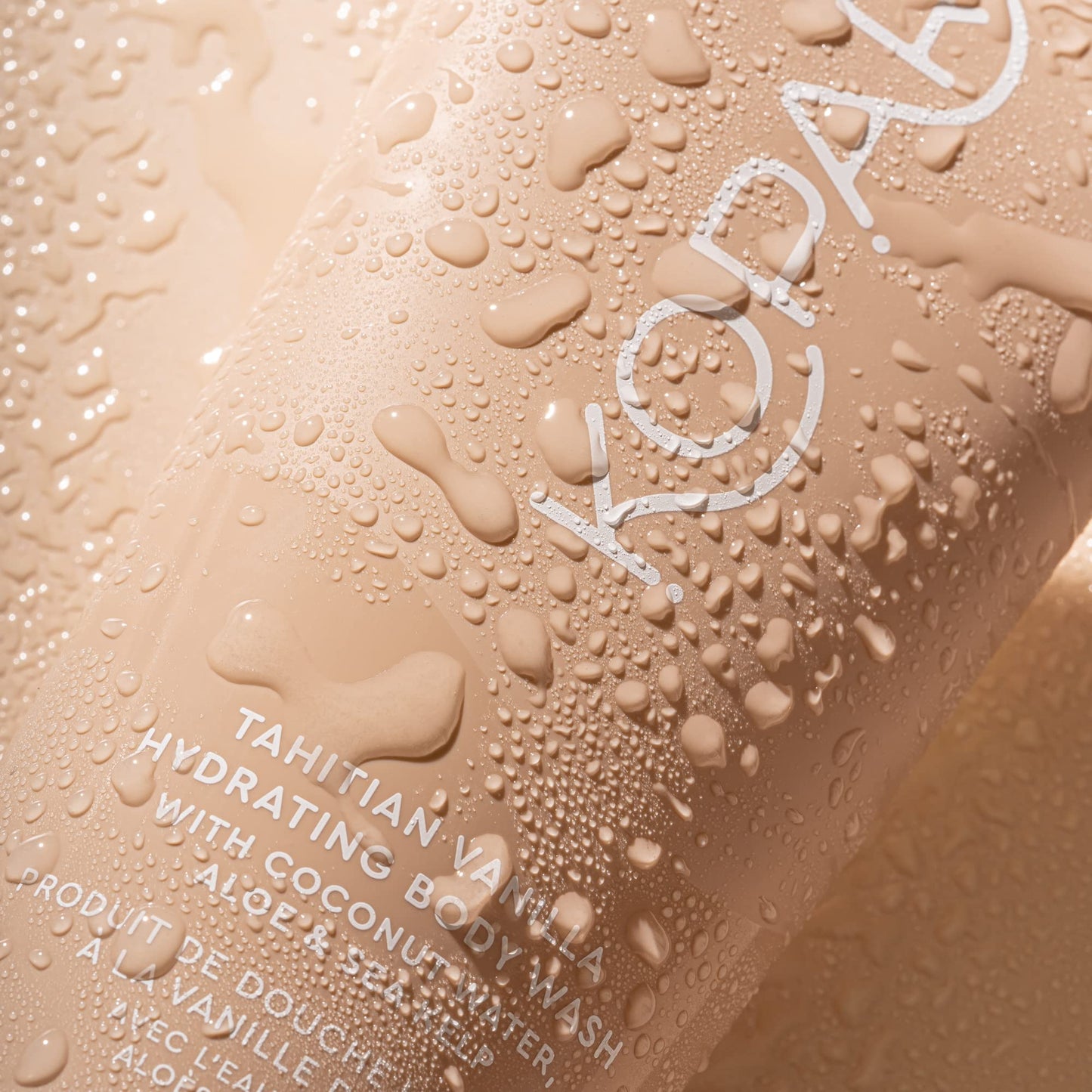 Tahitian Vanilla Hydrating Body Wash with Coconut Water, Aloe & Sea Kelp | Cleanses Without Stripping Moisture or Natural Oils | Infused with Notes