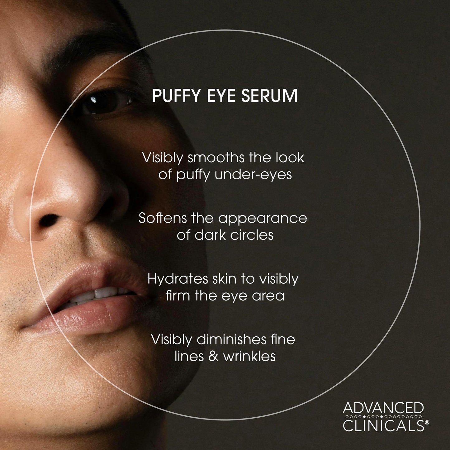 Advanced Clinicals Puffy Eye Under Eye Serum | Visible Anti Aging Brightening Vitamin C + Caffeine Serum Helps Improve Look Of Puffiness, Fine Lines