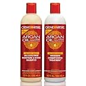Creme of Nature Argan Oil from Morocco Sulfate-Free Moisture and Shine Shampoo and Intensive Conditioning Treatment Set, Hydrating Shine-Enhancing