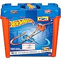 Hot Wheels Toy Car Track Builder Playset, Deluxe Stunt Box with 25 Component Parts & 1:64 Scale Vehicle (Amazon Exclusive)