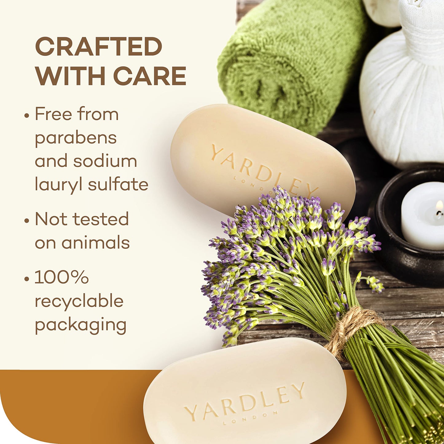Yardley London Oatmeal and Naturally Moisturizing Bath Bar, Almond (Pack of 2)