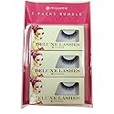 Missamé SULTRY Deluxe Beauty False Eyelashes Set, Handmade Lashes with Premium Synthetic Fibers, Black, 3 Pairs of Strip Lash