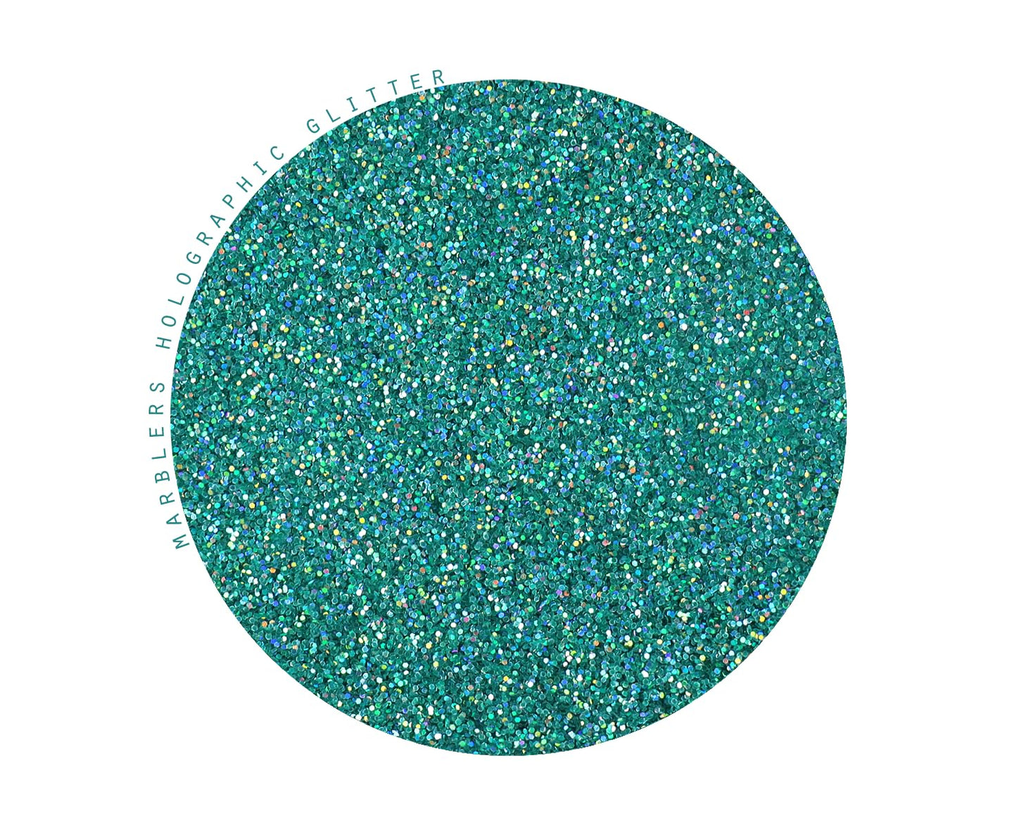 MARBLERS Holographic Glitter [Holo Teal] 3oz (85g) | Fine | Non-Toxic, Vegan, Cruelty-Free | Face, Body, Eyeshadow, Hair, Festival, Party Makeup |