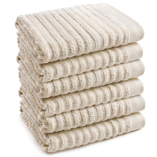 Softerry Pure Organic Cotton Bath Towel Set - 100% Soft Cotton - Extra Absorbent and Durable - 500 GSM Quick Dry - Luxury Hotel & Spa Quality - Fade…