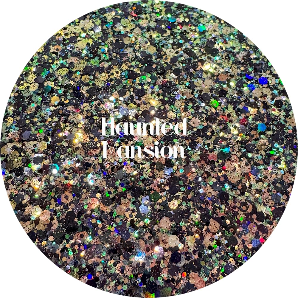Black Polyester Glitter | Craft Glitter | Glitter for Arts & Crafts | Tumblers | Cosmetics | Nails | Epoxy Resin Art | Slime | DIY | Body Glitter | 1