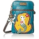 Chala Cellphone Crossbody Handbag Mermaid/Blue, 5" x 7.5" x 1"