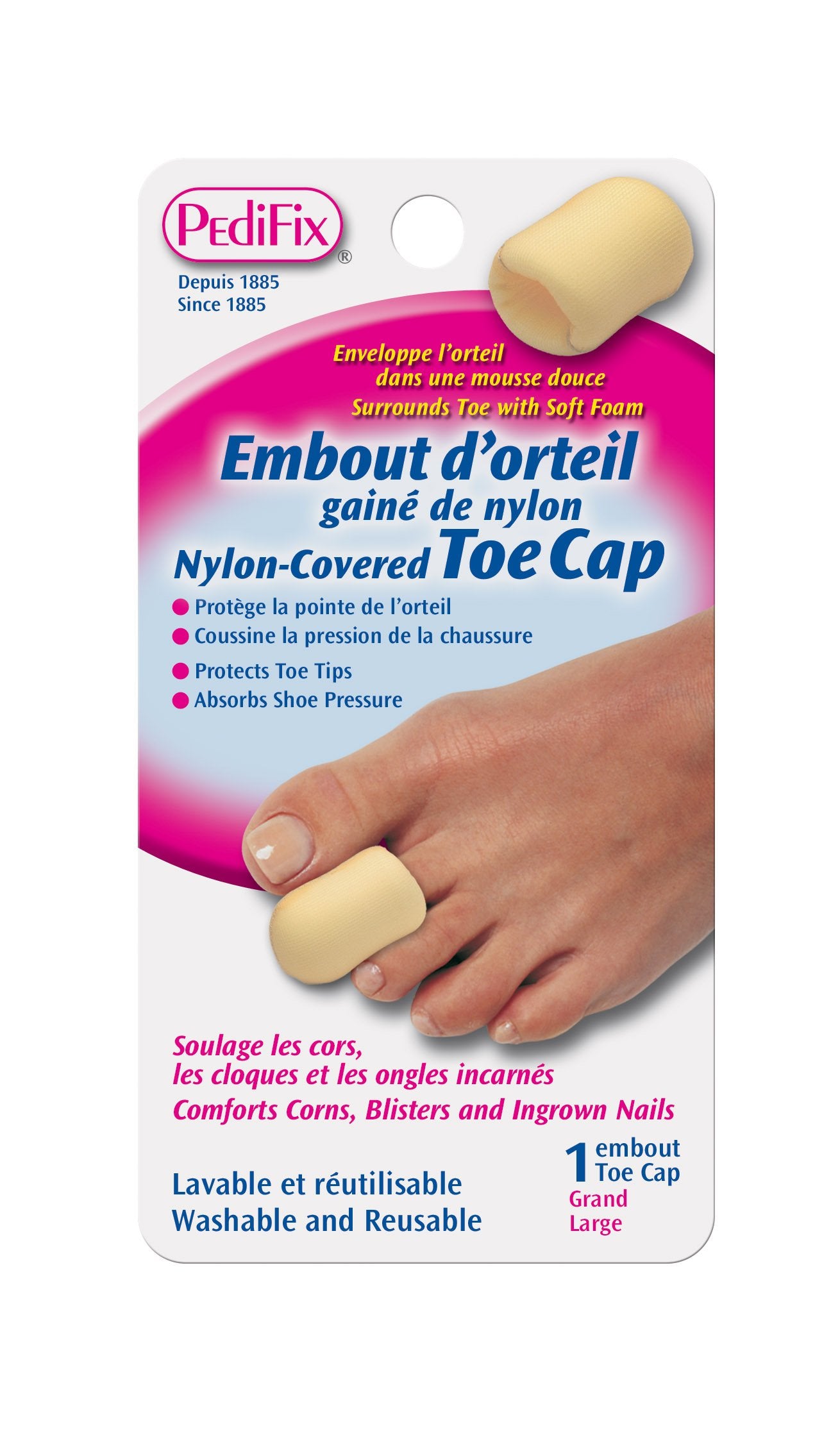 Pedifix Podiatrists' Choice Nylon-covered Toe Cap Beauty & Personal Care Pedifix