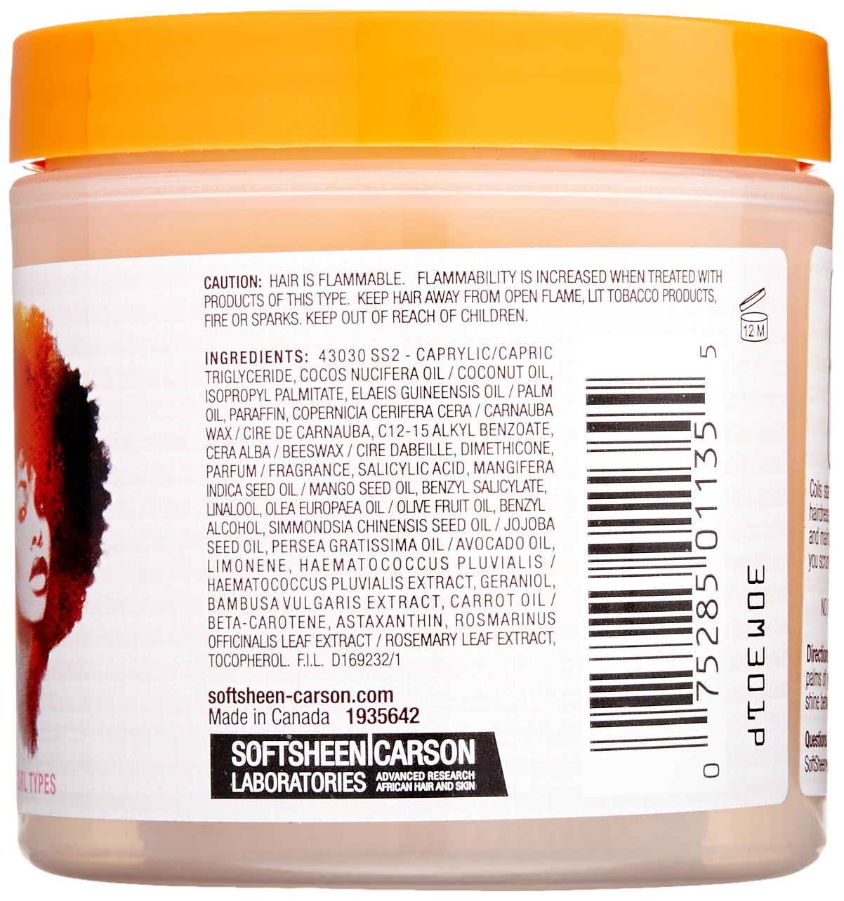 SoftSheen-Carson Dark and Lovely Au Naturale Anti-Shrinkage No Crunch Nourishing Pomade, 4.4 oz