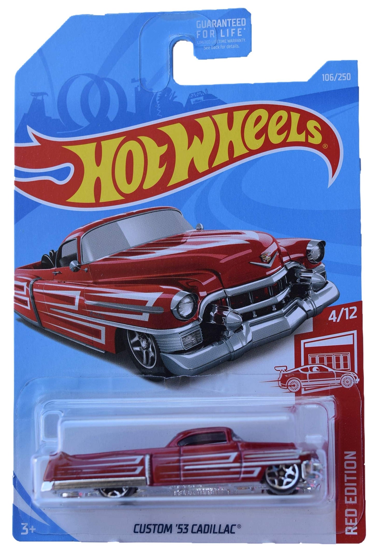 Hot Wheels Custom '53 Cadillac 6/250, Red Edition Series 4/12