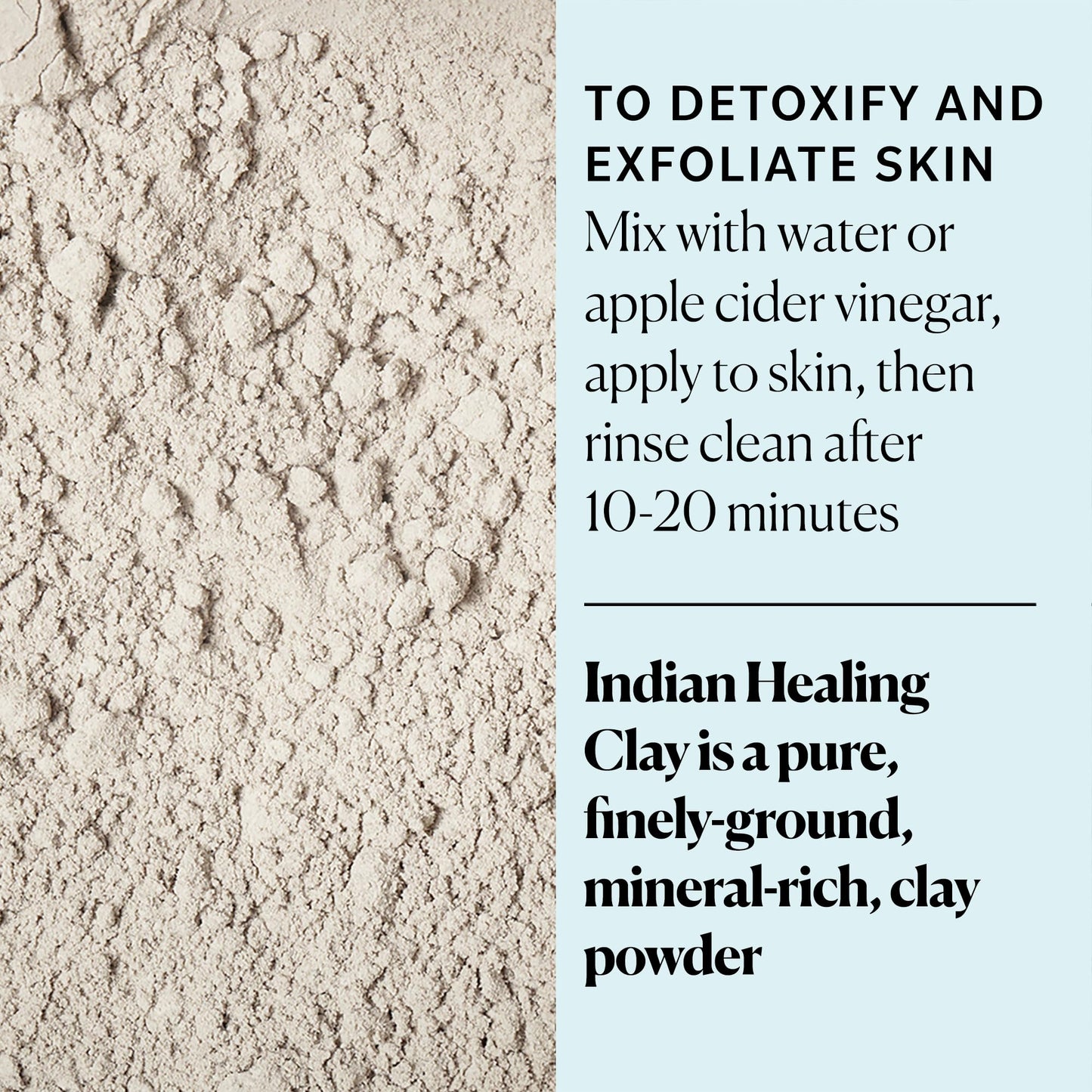 Sky Organics - Indian Healing Clay, 16 oz - Detoxifying Bentonite Clay Powder - Exfoliating Face Mask - Pore Cleaner - Combination & Oily Skin