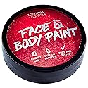 Water Activated SFX Face and Body Paint - Red Face Paint, Special Effects Makeup 18g Cake Tub - Pretend Costume and Dress Up Makeup - Great