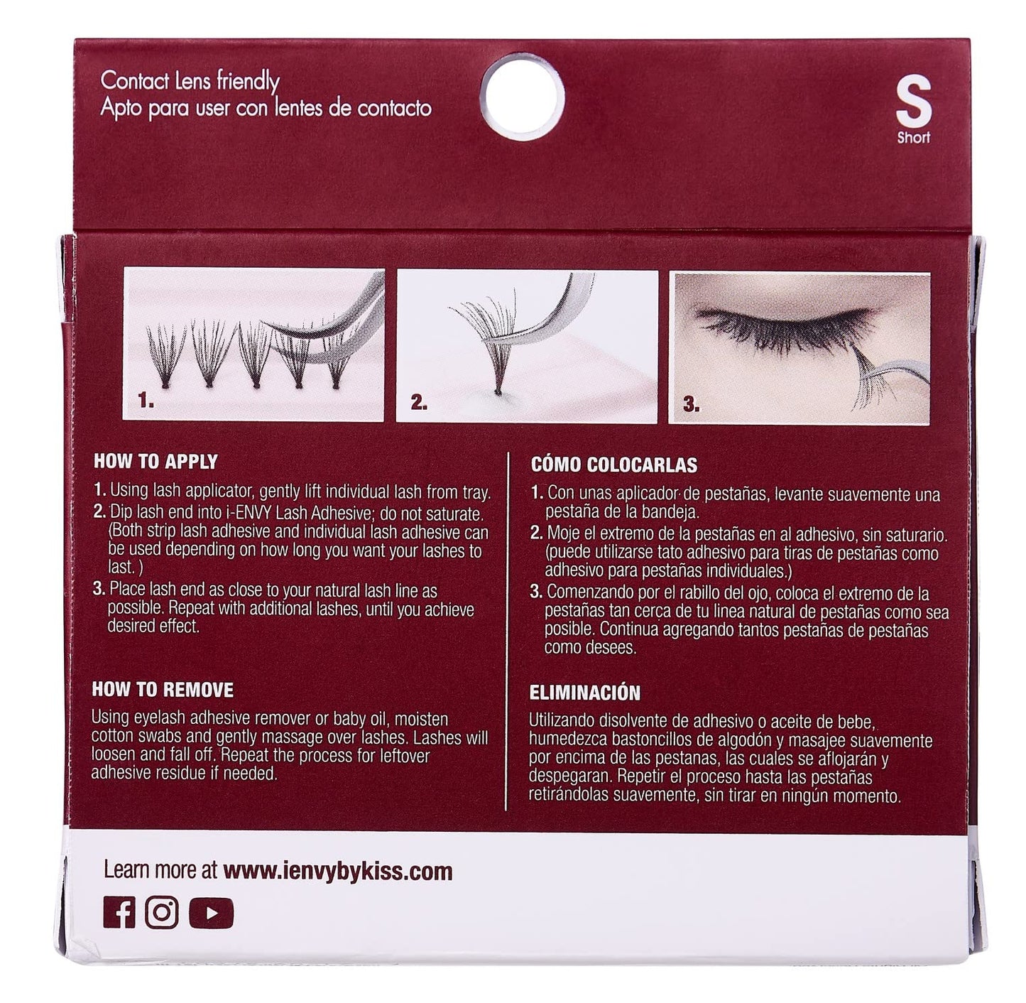 Kiss I Envy Ultra Black Short Lashes (2 PACK)