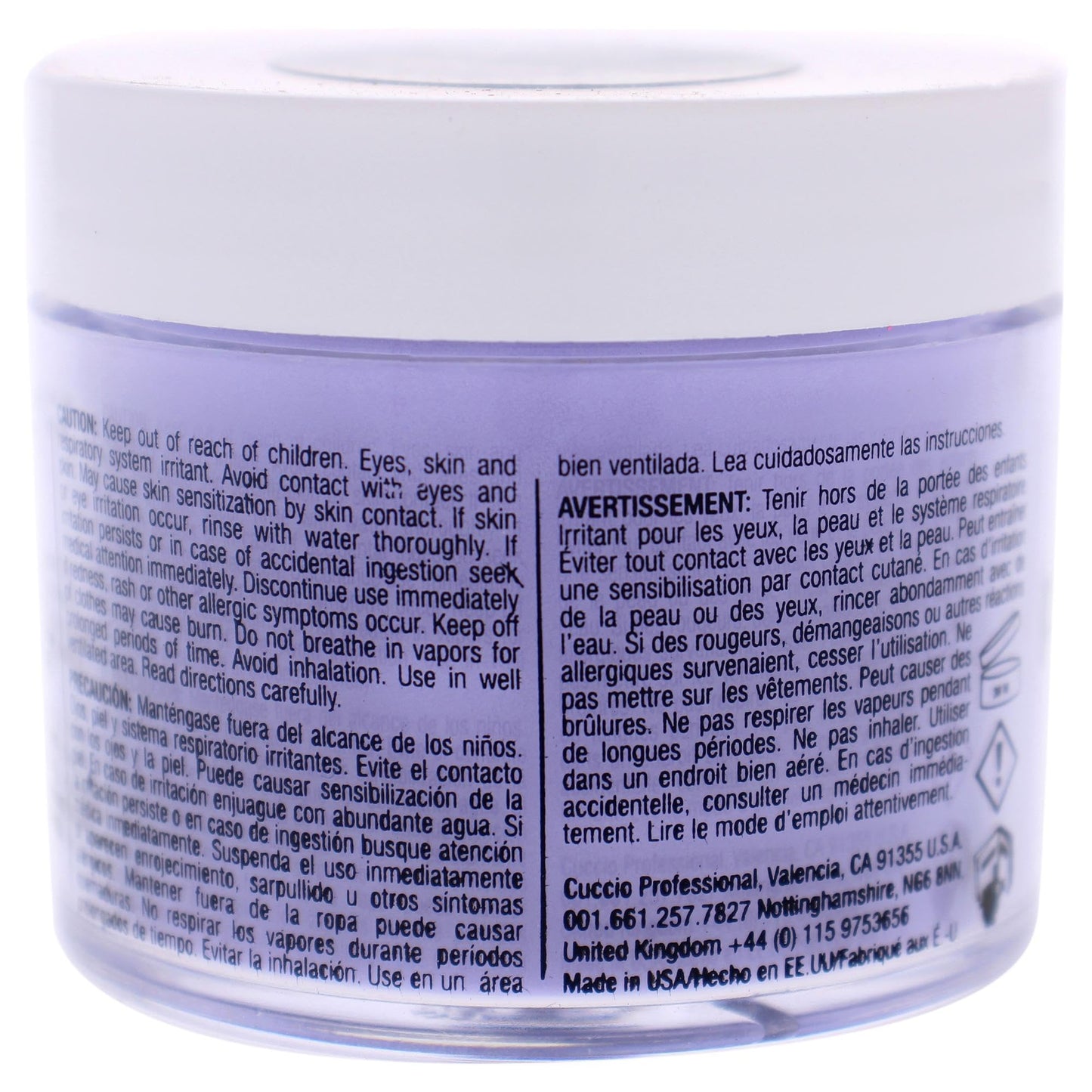 Cuccio Colour Powder Nail Polish - Lacquer For Manicure And Pedicure - Highly Pigmented Powder That Is Finely Milled - Durable Finish, Flawless Rich