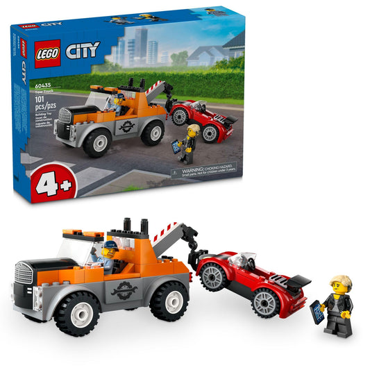 LEGO City Tow Truck and Sports Car Repair Building Set, Kids Gift Idea with 2 Minifigures and Accessories Including a Cochlear Implant, Pretend Play…