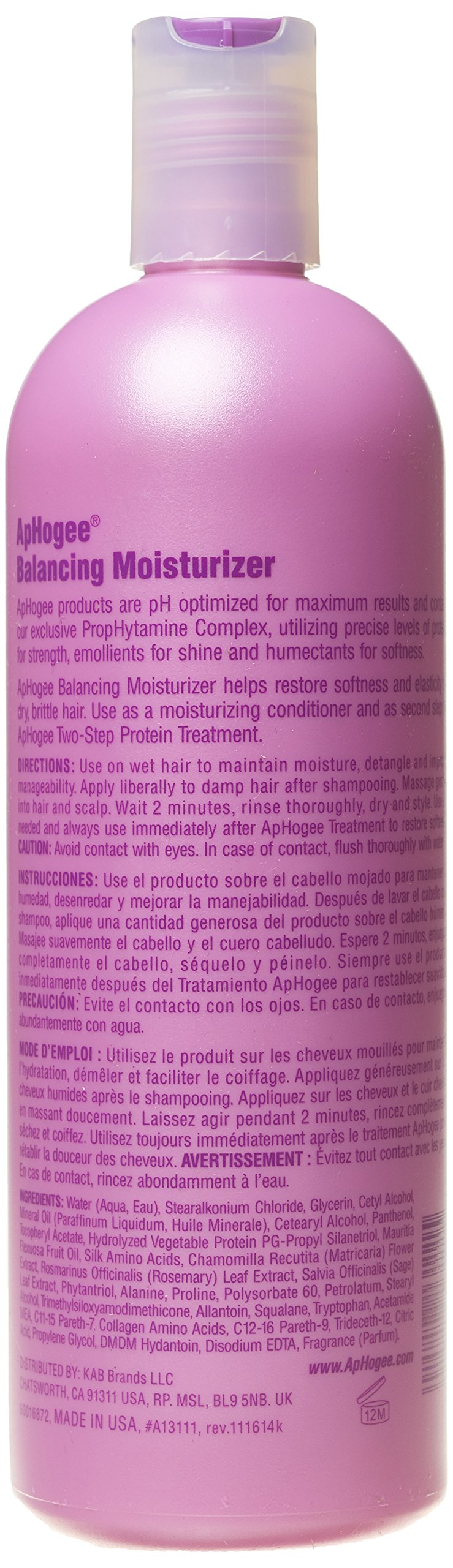 Aphogee Balancing Moisturizer, 16 Ounce